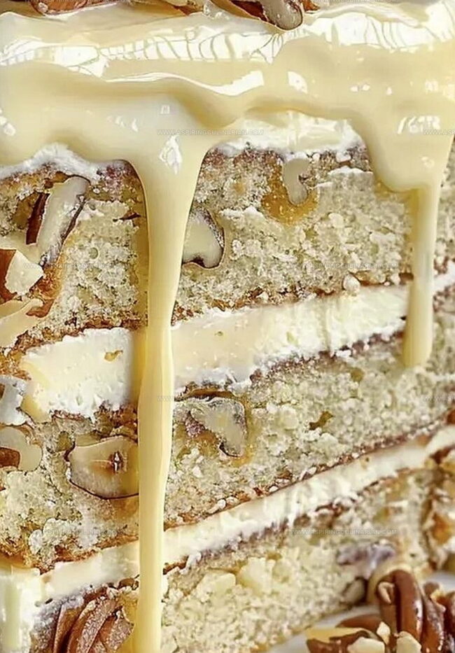 Baking White Chocolate Pecan Cake