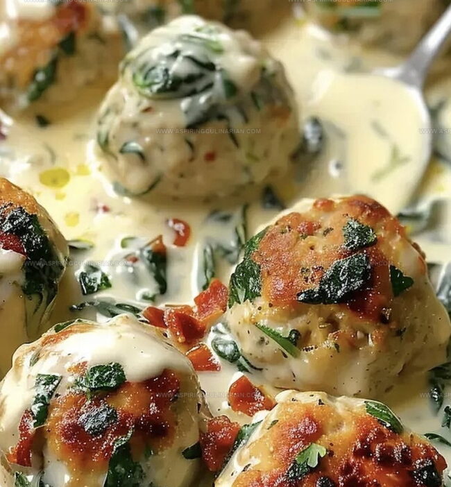 How to Make Chicken Ricotta Meatballs in Alfredo Sauce