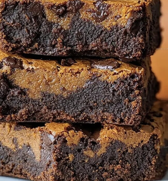 Swirl Up Pumpkin Brownies Easily