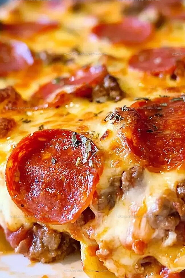 Loaded Meat Lover’s Pizza Casserole: Crowd Pleaser
