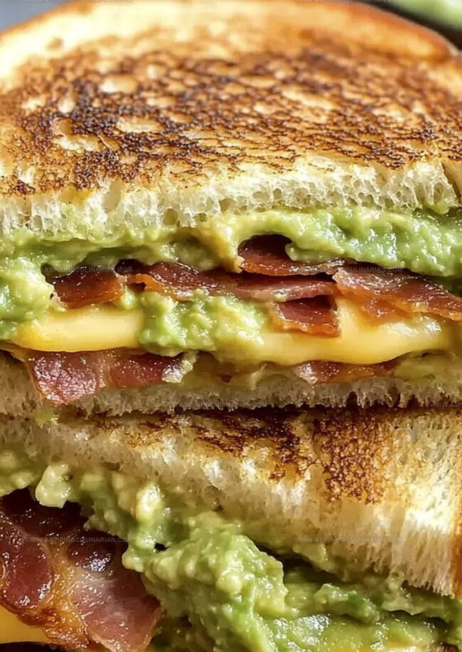 Bacon Guacamole Grilled Cheese for Snack Cravings