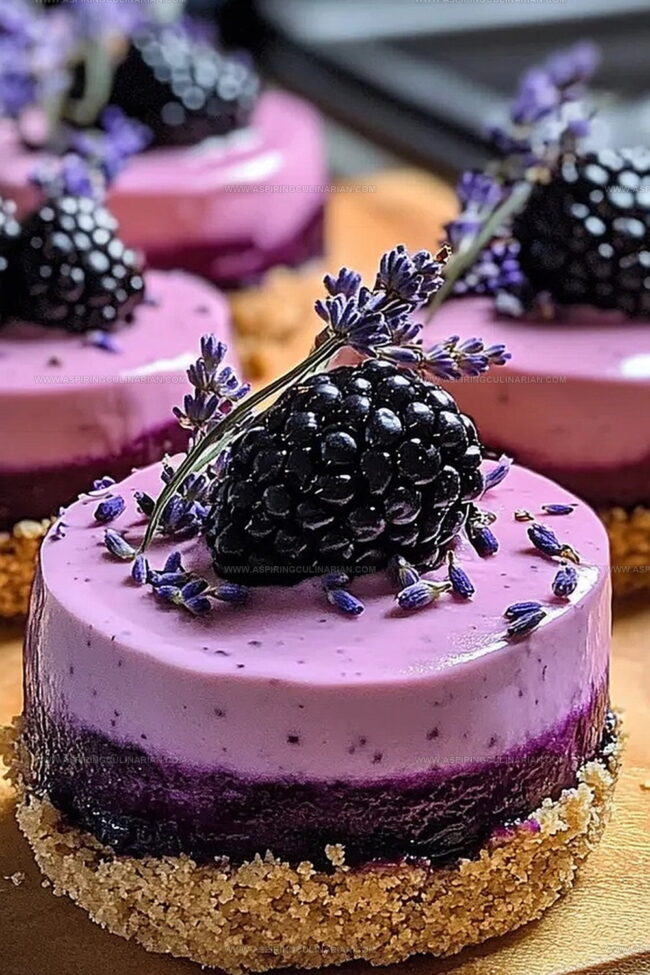 Pro Tips For Luscious Blackberry Lavender Cheesecakes Texture