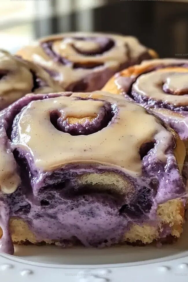 Purple Sweet Rolls for Brighter Mornings