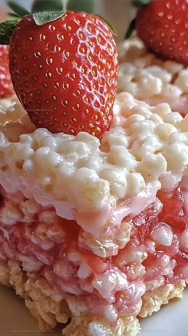 Strawberry Rice Krispie Treats Crowd-Pleasers