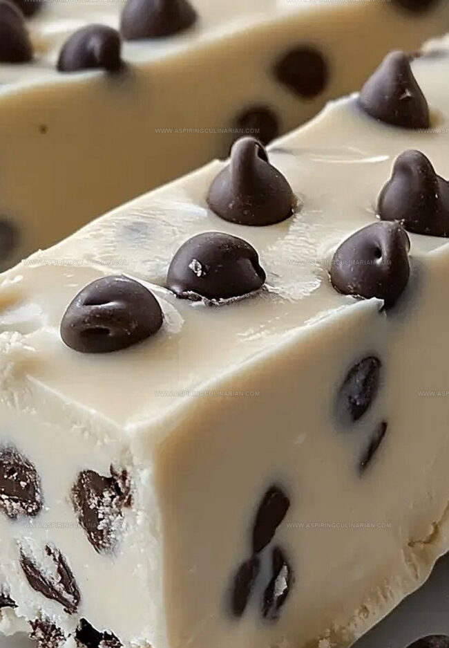 Assembling Frozen Chocolate Chip Cookie Dough Bars