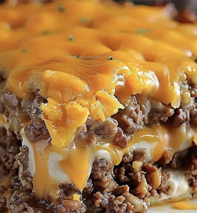 How to Bake an Upside-Down Cheesy Beef Cake