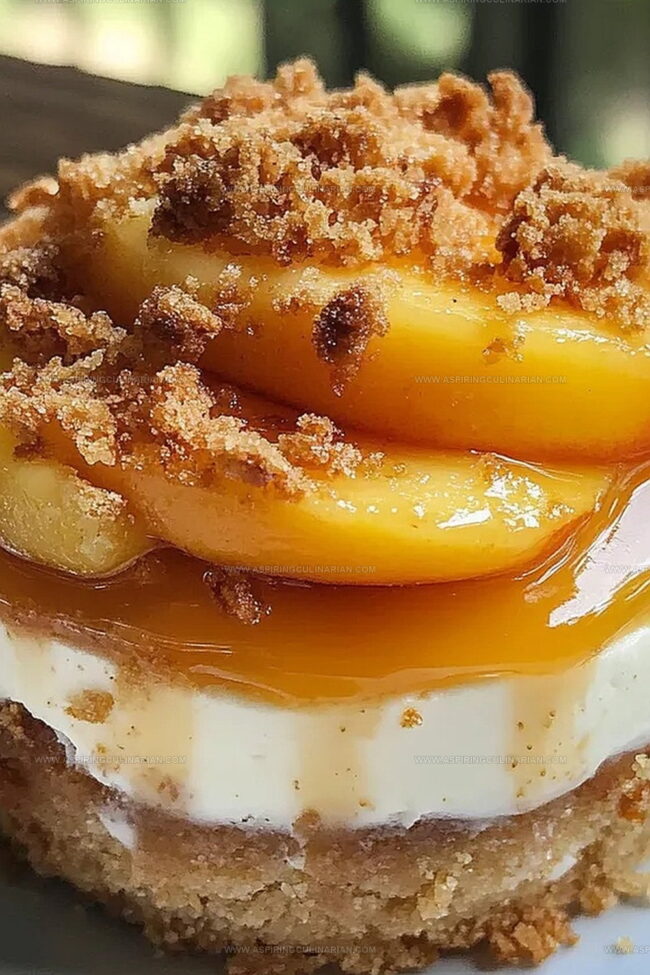 Stuffed Peach Cobbler Mini Cheesecake Pro Tips