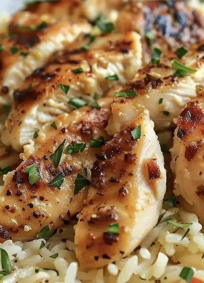 Cooking Chicken Scampi with Garlic Parmesan Rice at Home