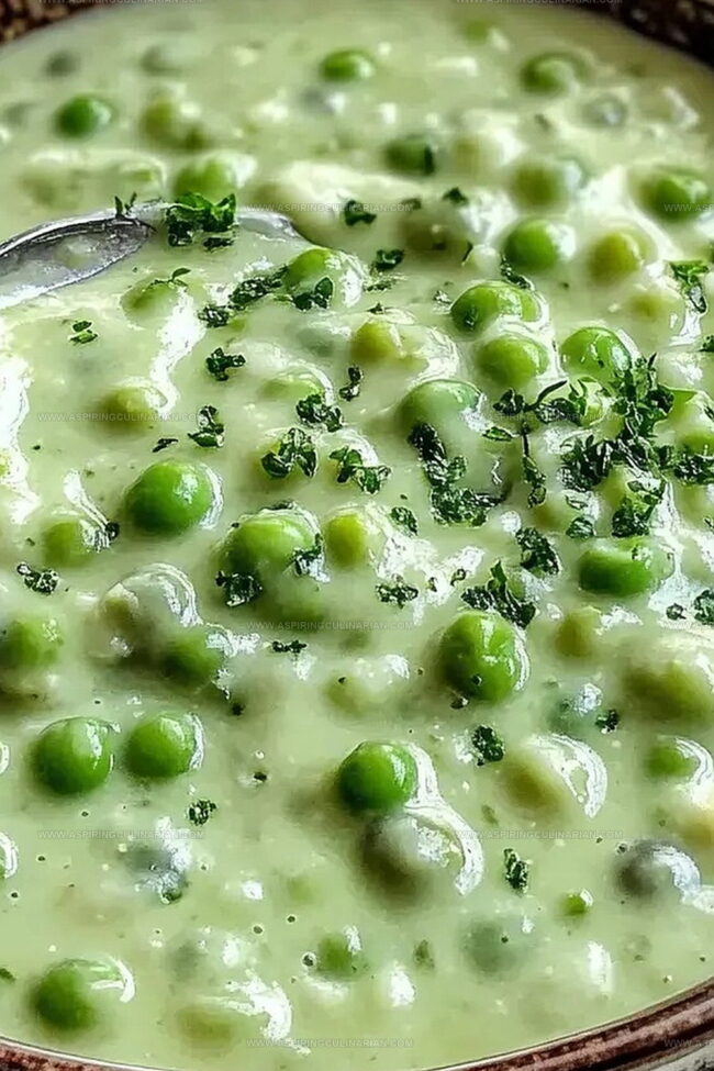 Simple Creamy Garden Peas: Subtle Pleasures