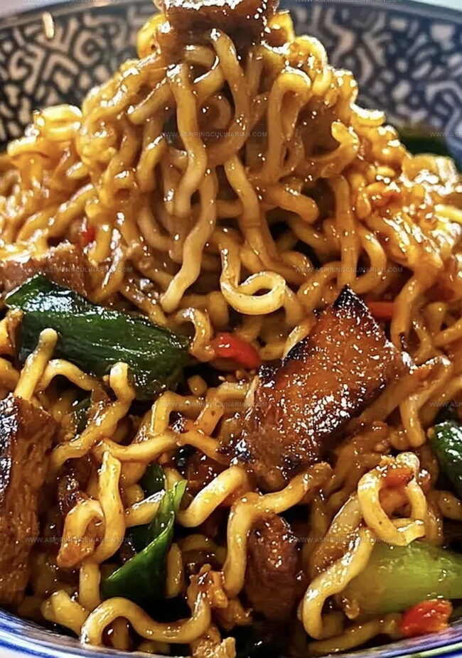 Stir Fry Japanese BBQ Ramen Noodles - Quick and Tasty