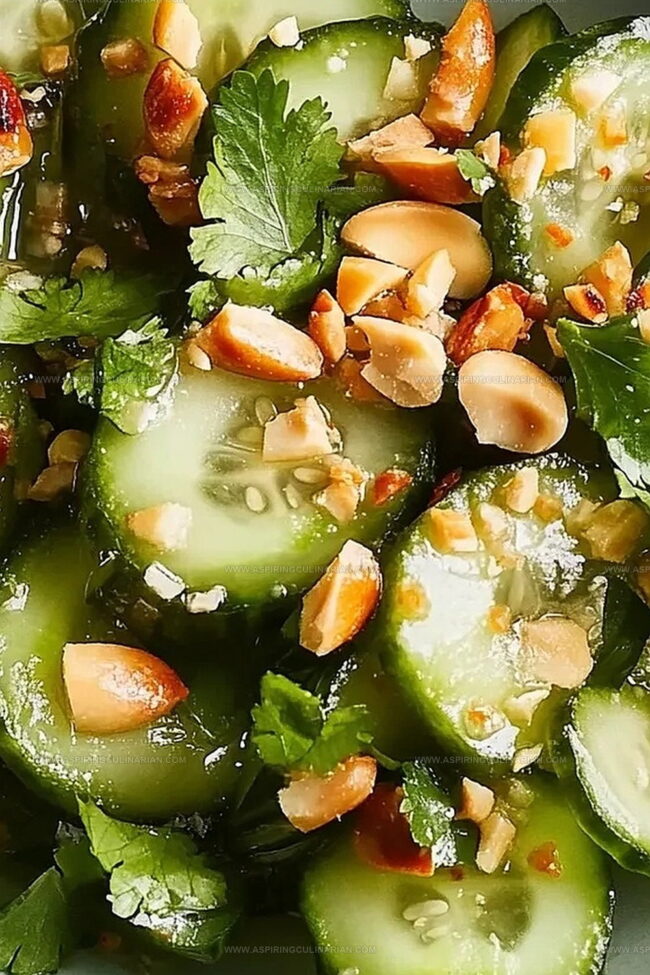 Tips for Crisp Thai Cucumber Salad