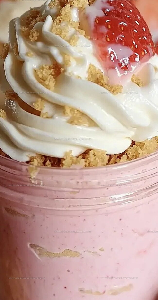 Strawberry Pink Pudding Cheesecake Cups—A Fun Party Treat