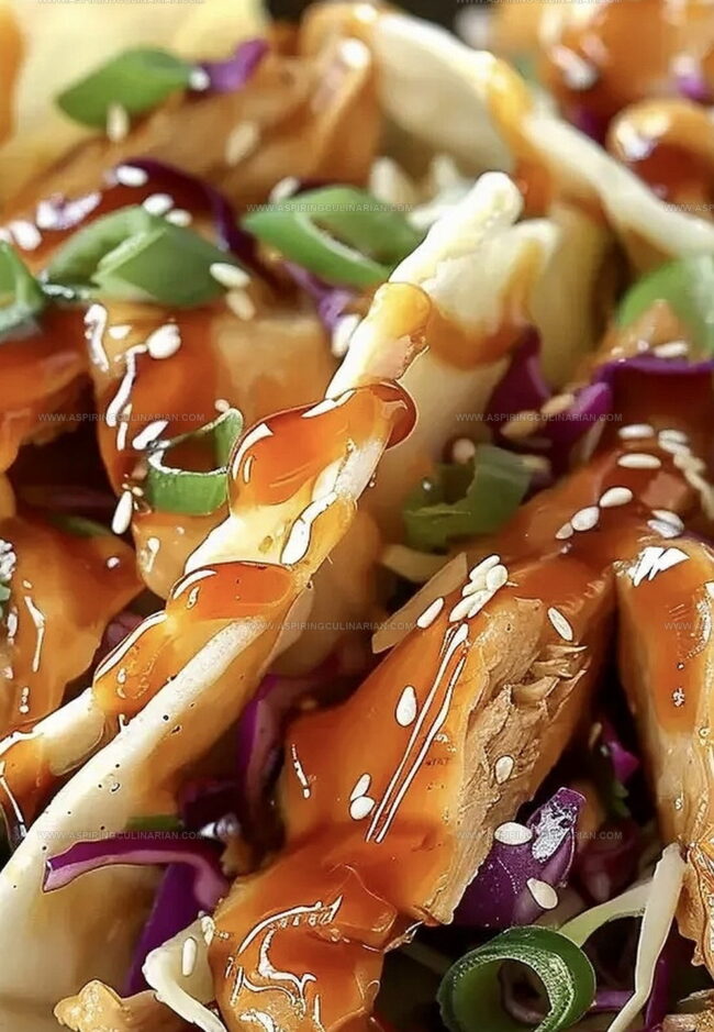 Preparing Asian-Style Chicken Tacos at Home