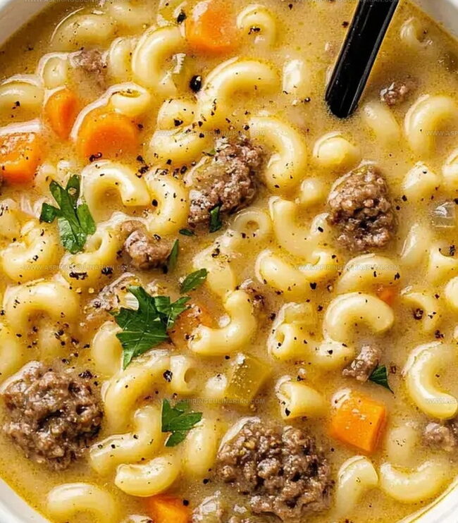 Mac Soup Variations for Burger Lovers