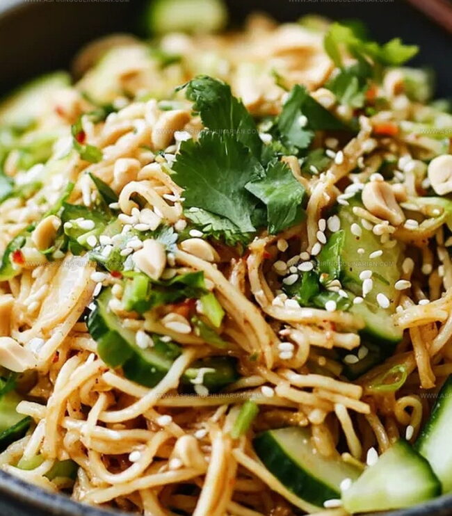 New Styles for Spicy Peanut Cucumber Noodles