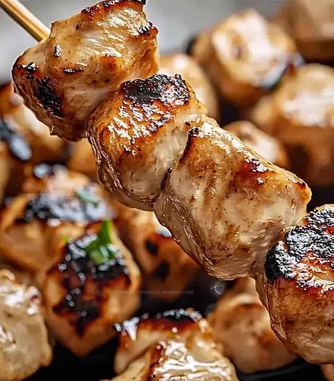 Serving Bang Bang Chicken Skewers Creatively